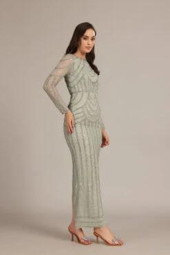 Ellis Maxi Dress In Sage Green