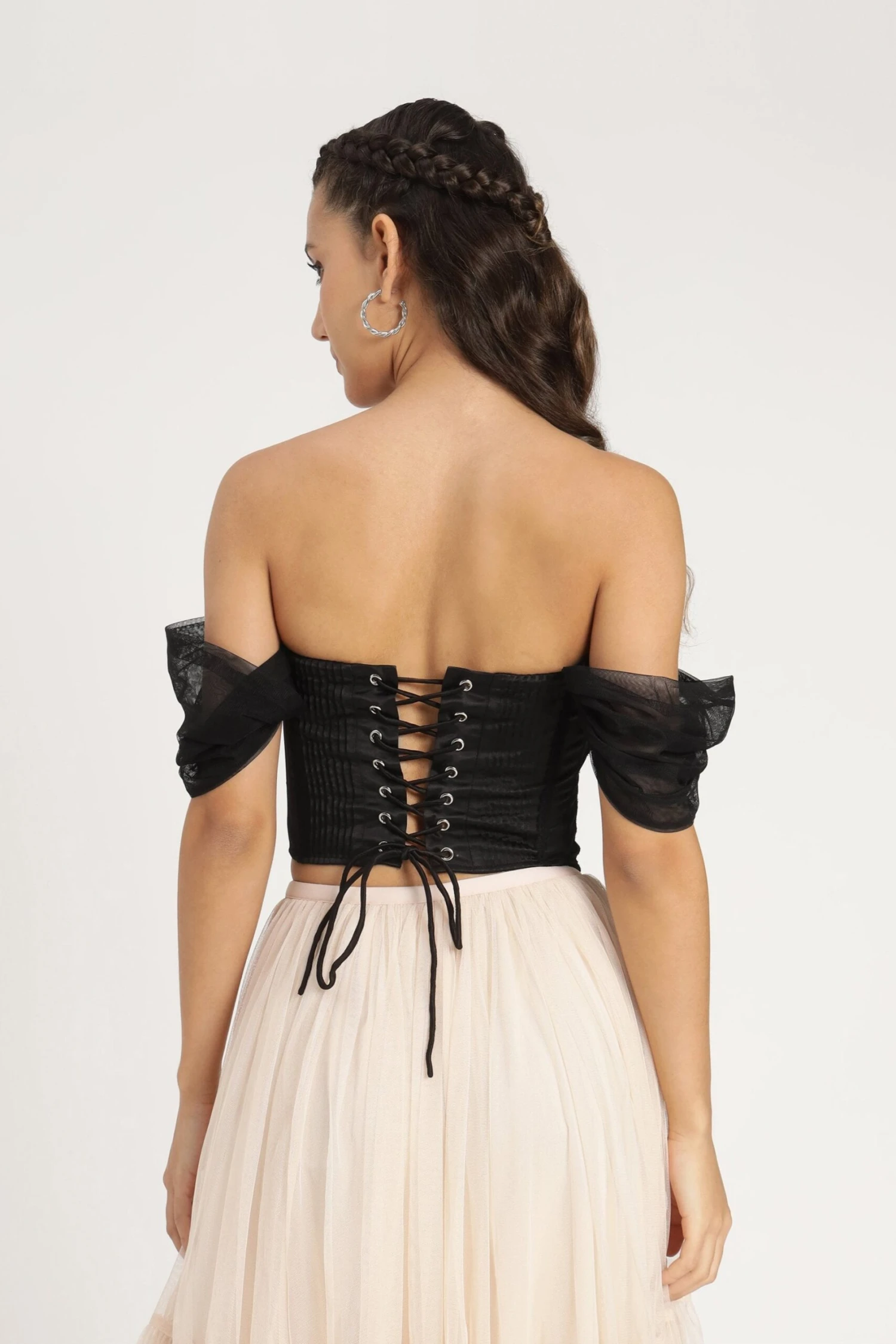 Emerie Corset Top In Black 3 Emerie Corset Top In Black - Image 3