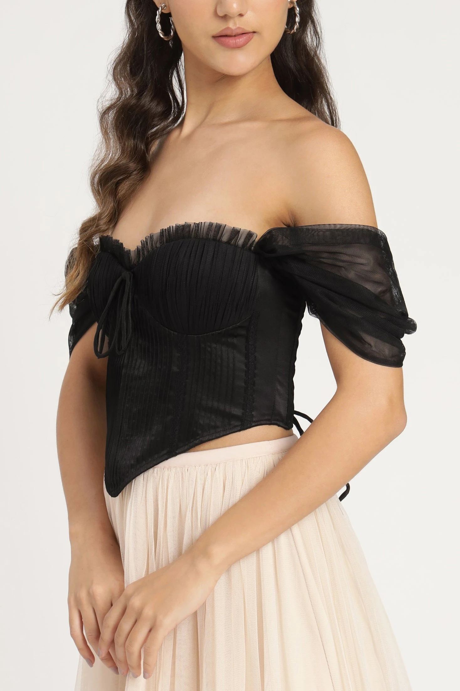 Emerie Corset Top In Black 2 Emerie Corset Top In Black - Image 2