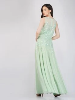 Lilith Floral Embellished Maxi Dress In Mint 8 Lilith Floral Embellished Maxi Dress In Mint -Laceand Beads FairyTaleDresses 26