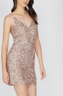 Greyson Mink Sequin Mini Dress -Laceand Beads Greyson 13 1eb8d2fb 968a 4a69 9624 26db38b17a3f