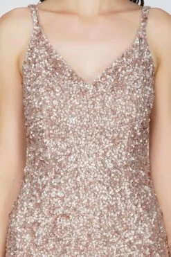 Greyson Mink Sequin Mini Dress -Laceand Beads Greyson 14