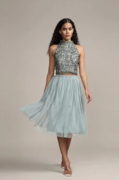 Gui Picasso Teal Sequin Top -Laceand Beads GuiPicassoTealSequinTopCORRECTCOLOUR 10