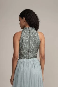 Gui Picasso Teal Sequin Top -Laceand Beads GuiPicassoTealSequinTopCORRECTCOLOUR 12