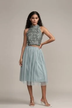 Gui Picasso Teal Sequin Top -Laceand Beads GuiPicassoTealSequinTopCORRECTCOLOUR 9