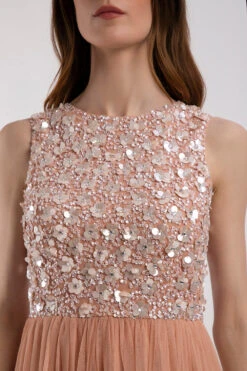 Hazel Blush Pink Bridesmaid Dress -Laceand Beads HAZELMIDXI 5