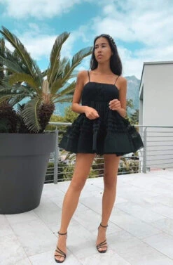 Bethan Structured Tulle Mini Dress In Black 13 Bethan Structured Tulle Mini Dress In Black -Laceand Beads IMG 20220630 181427 422