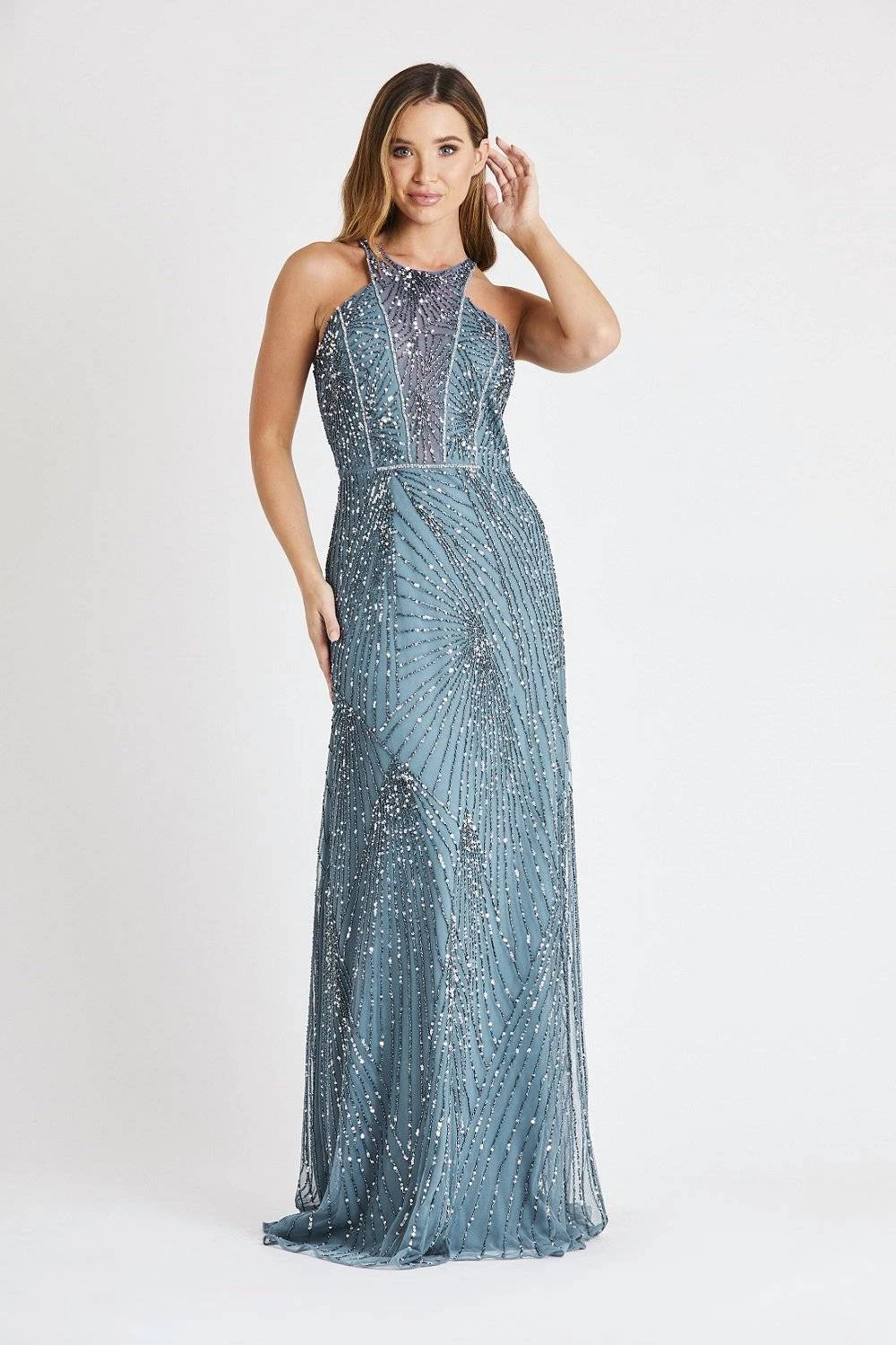 Raleigh Teal Embellished Maxi 1 Raleigh Teal Embellished Maxi