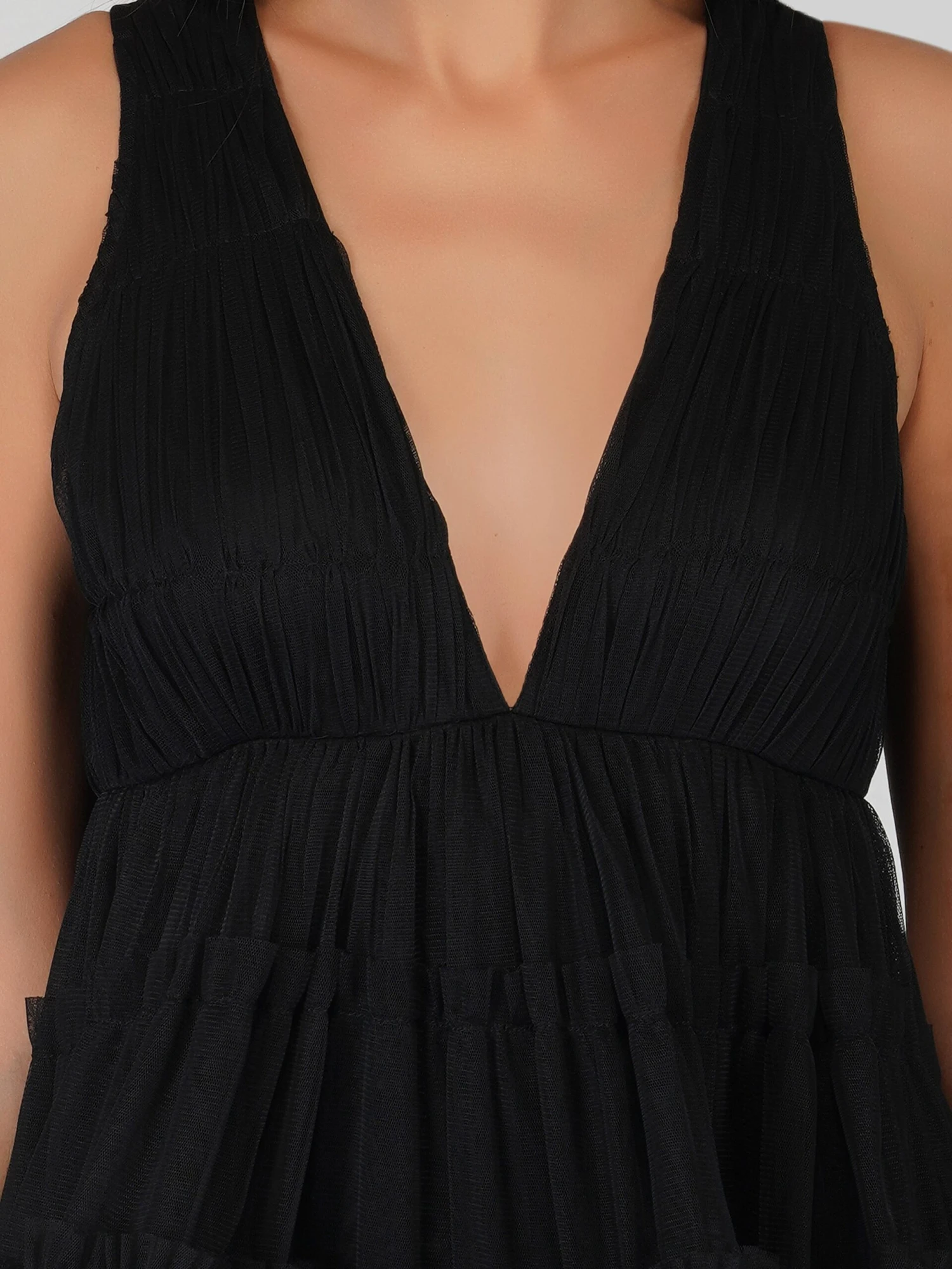 Ivy Black Tulle Mini Dress 6 Ivy Black Tulle Mini Dress - Image 6