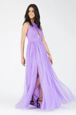 Alice Tulle Bridesmaid Dress In Purple -Laceand Beads Images 24 Copy