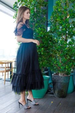 Jayne Black Tulle Midi Dress 5 Jayne Black Tulle Midi Dress -Laceand Beads JayneBlack 3