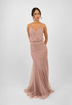 Keeva Mauve Bridesmaid Dress 8 Keeva Mauve Bridesmaid Dress -Laceand Beads KeevaMaxiMauve 6