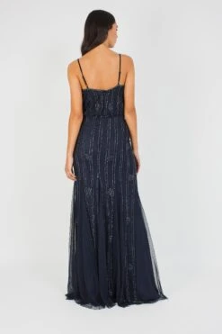 Keeva Navy Bridesmaid Maxi Dress 11 Keeva Navy Bridesmaid Maxi Dress -Laceand Beads KeevaMaxinavyback