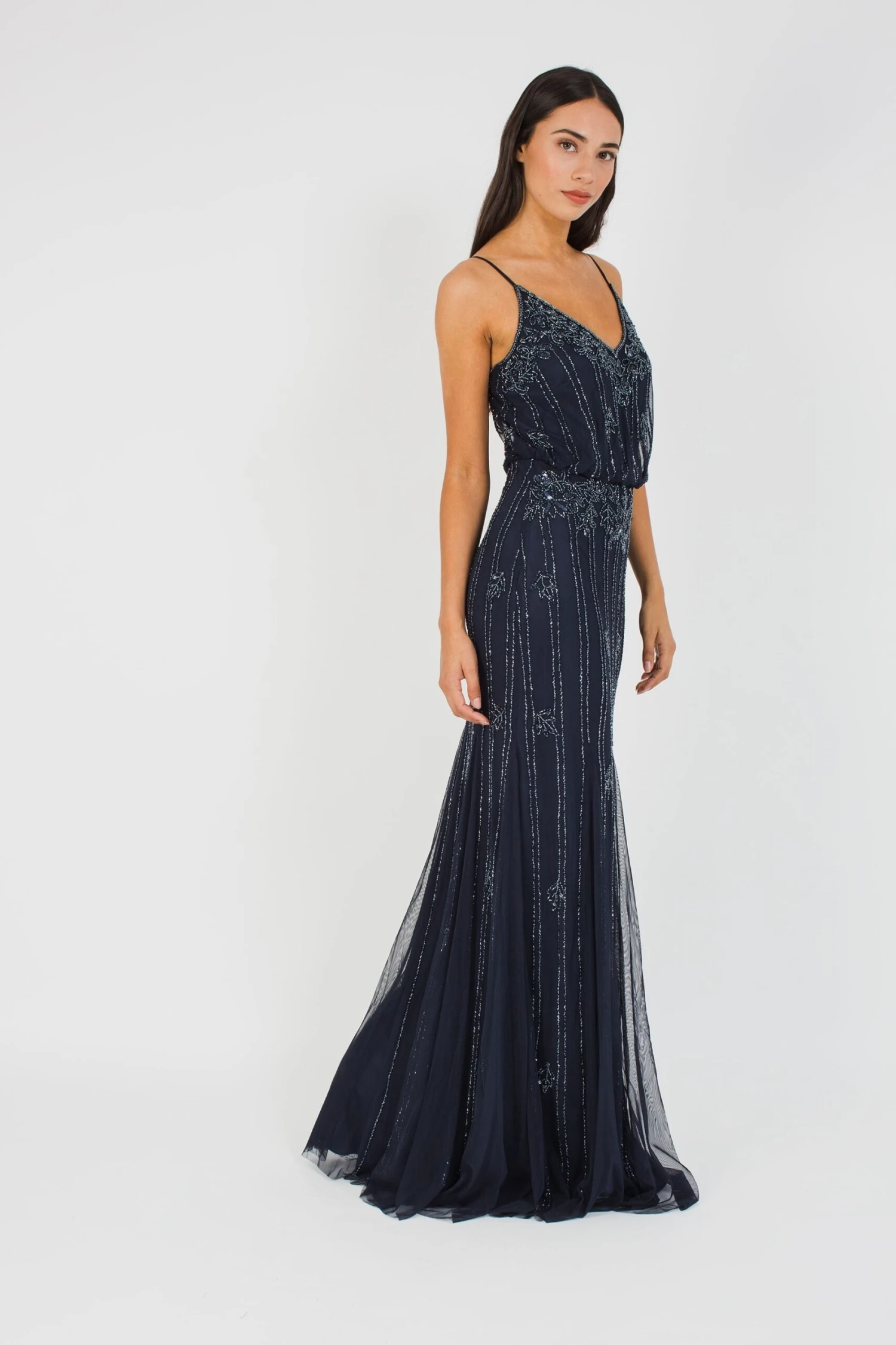 Keeva Navy Bridesmaid Maxi Dress 2 Keeva Navy Bridesmaid Maxi Dress - Image 2