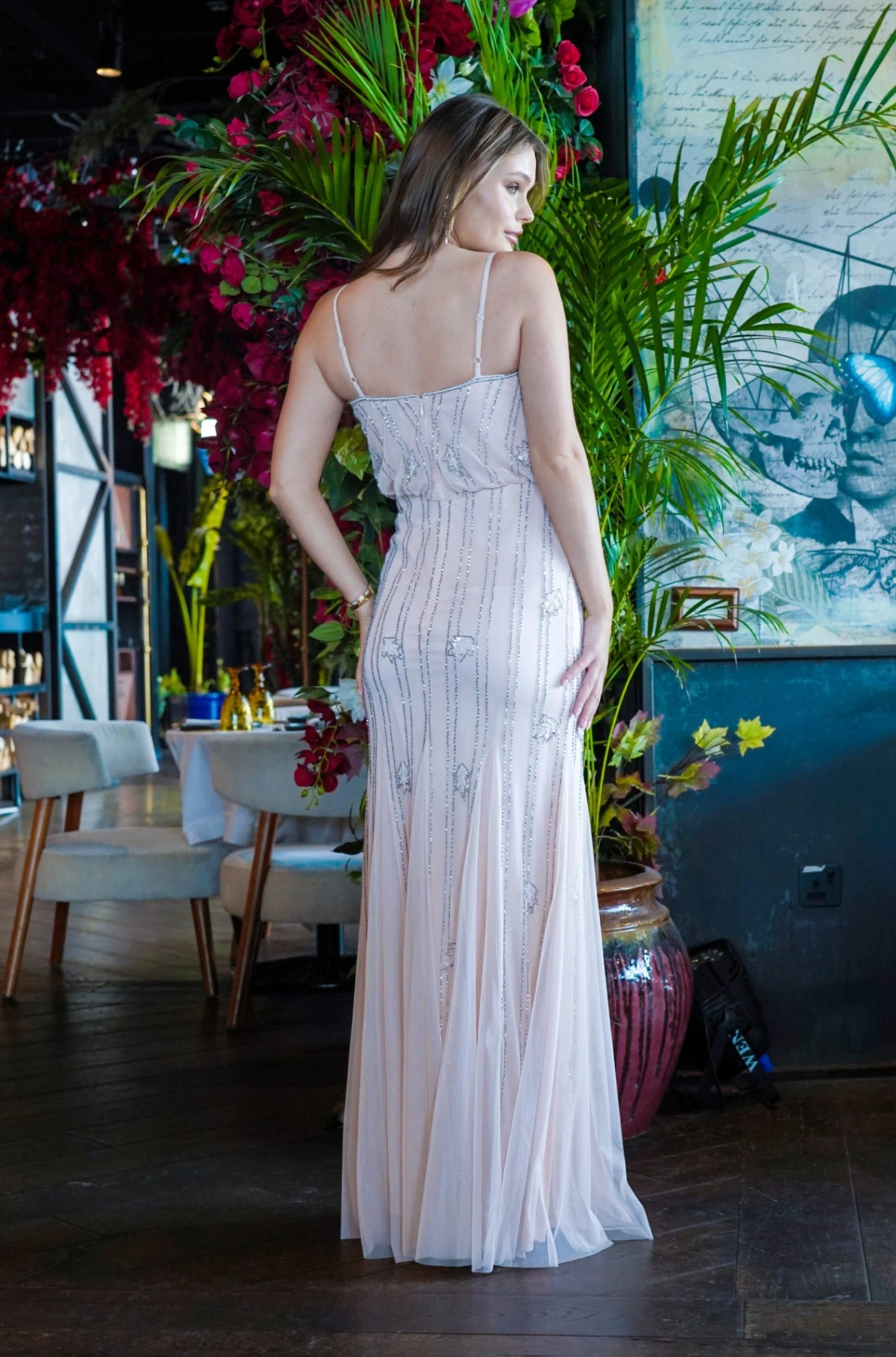 Keeva Nude Blush Bridesmaid Dress 6 Keeva Nude Blush Bridesmaid Dress - Image 6