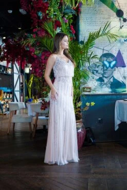 Keeva Nude Blush Bridesmaid Dress 17 Keeva Nude Blush Bridesmaid Dress -Laceand Beads KeevaNude 3