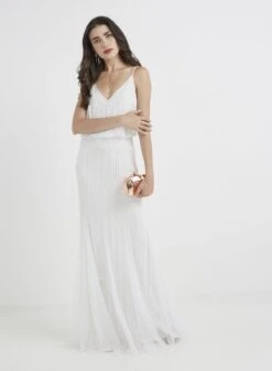 Keeva Wedding Dress In White 23 Keeva Wedding Dress In White -Laceand Beads KeevainWhite