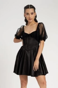 Keila Mini Dress In Black -Laceand Beads KeilaMiniinBlack 4