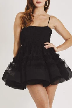 Bethan Structured Tulle Mini Dress In Black 15 Bethan Structured Tulle Mini Dress In Black -Laceand Beads LACE BEADS 992 ca923f5c 9b3c 4dcf ba91 57b6a0f96455