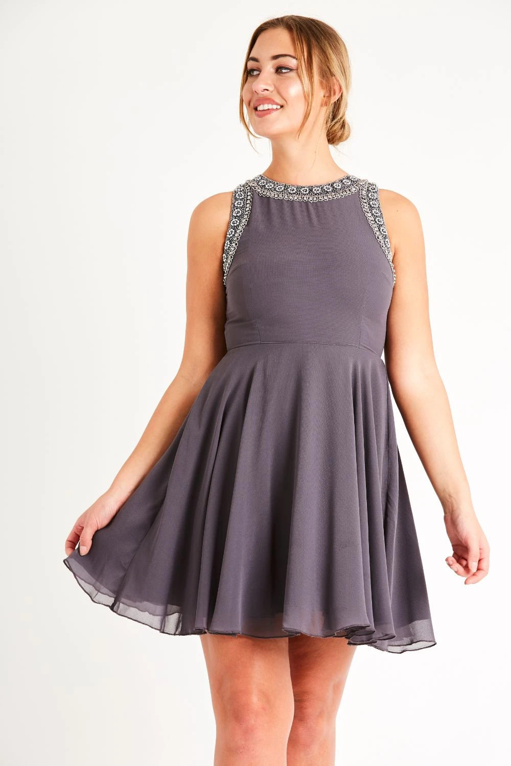 Dunya Skater In Grey 2 Dunya Skater In Grey - Image 2