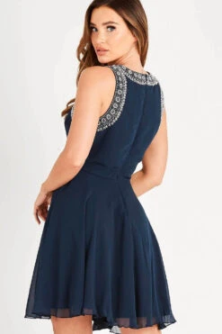 Dunya Skater In Navy 5 Dunya Skater In Navy -Laceand Beads LNB1577NVY 3