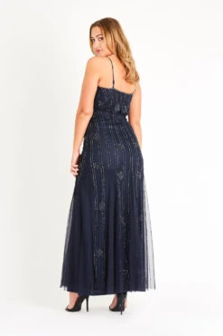 Keeva Navy Bridesmaid Maxi Dress 17 Keeva Navy Bridesmaid Maxi Dress -Laceand Beads LNB3267NVY 6