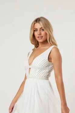 Myla Pearl Beaded Wedding Dress -Laceand Beads LaceandBeads1277