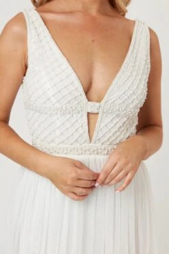 Myla Pearl Beaded Wedding Dress -Laceand Beads LaceandBeads1288