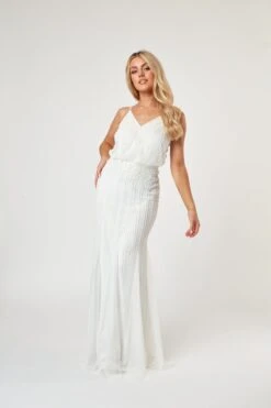 Keeva Wedding Dress In White 15 Keeva Wedding Dress In White -Laceand Beads LaceandBeads596