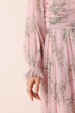 Lana Maxi Dress In Light Pink Floral 13 Lana Maxi Dress In Light Pink Floral -Laceand Beads LanaMaxiinPinkFloral 2