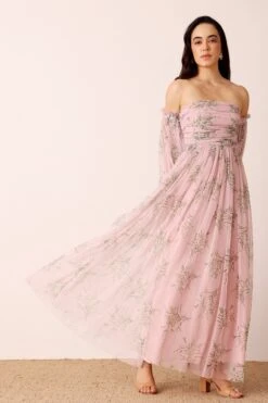 Lana Maxi Dress In Light Pink Floral 15 Lana Maxi Dress In Light Pink Floral -Laceand Beads LanaMaxiinPinkFloral 7