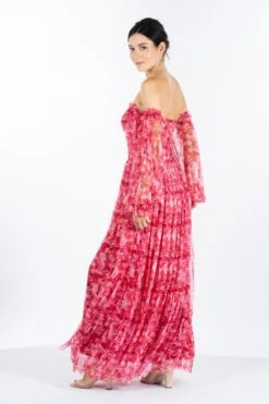 Lana Red Printed Tulle Dress 19 Lana Red Printed Tulle Dress -Laceand Beads LanaRed