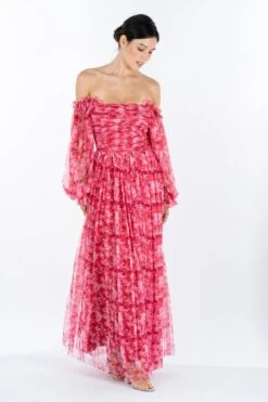 Lana Red Printed Tulle Dress 18 Lana Red Printed Tulle Dress -Laceand Beads LanaRedLaceandbeads2