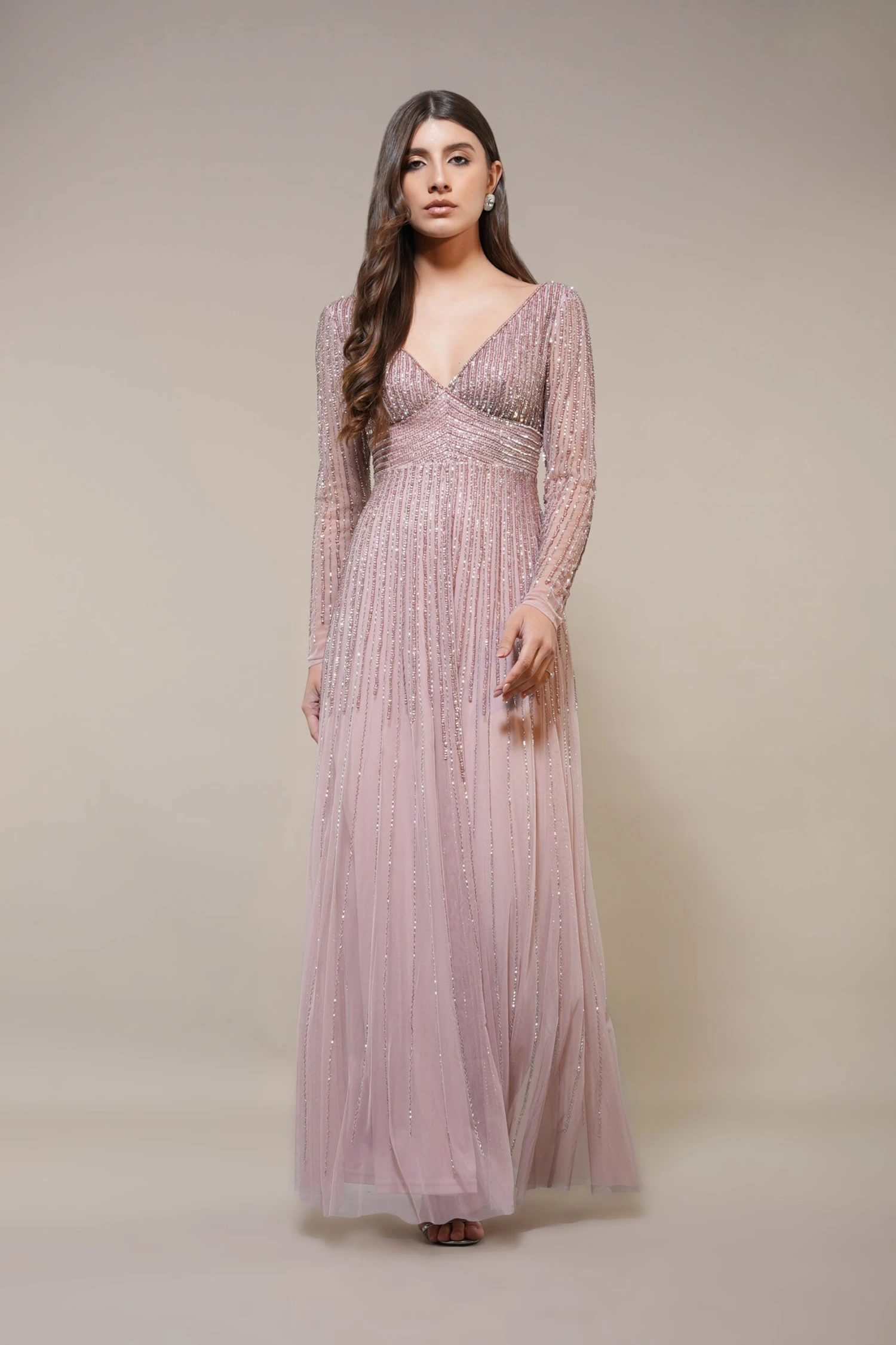 Laura Embellished Maxi Dress In Blush Pink 1 Laura Embellished Maxi Dress In Blush Pink