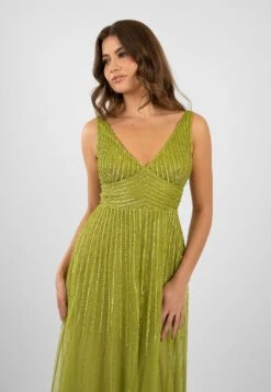 Lorelai Olive Green Embellished Maxi Dress 16 Lorelai Olive Green Embellished Maxi Dress -Laceand Beads LorelaiOlive 3