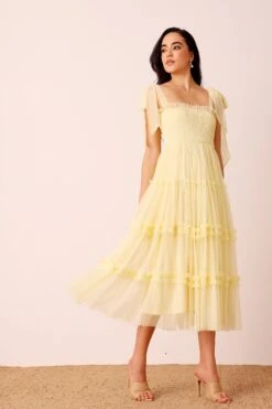 Louise Midi Dress In Buttercup 9 Louise Midi Dress In Buttercup -Laceand Beads LouiseMidiinButtercup 5