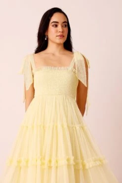 Louise Midi Dress In Buttercup 10 Louise Midi Dress In Buttercup -Laceand Beads LouiseMidiinButtercup 7