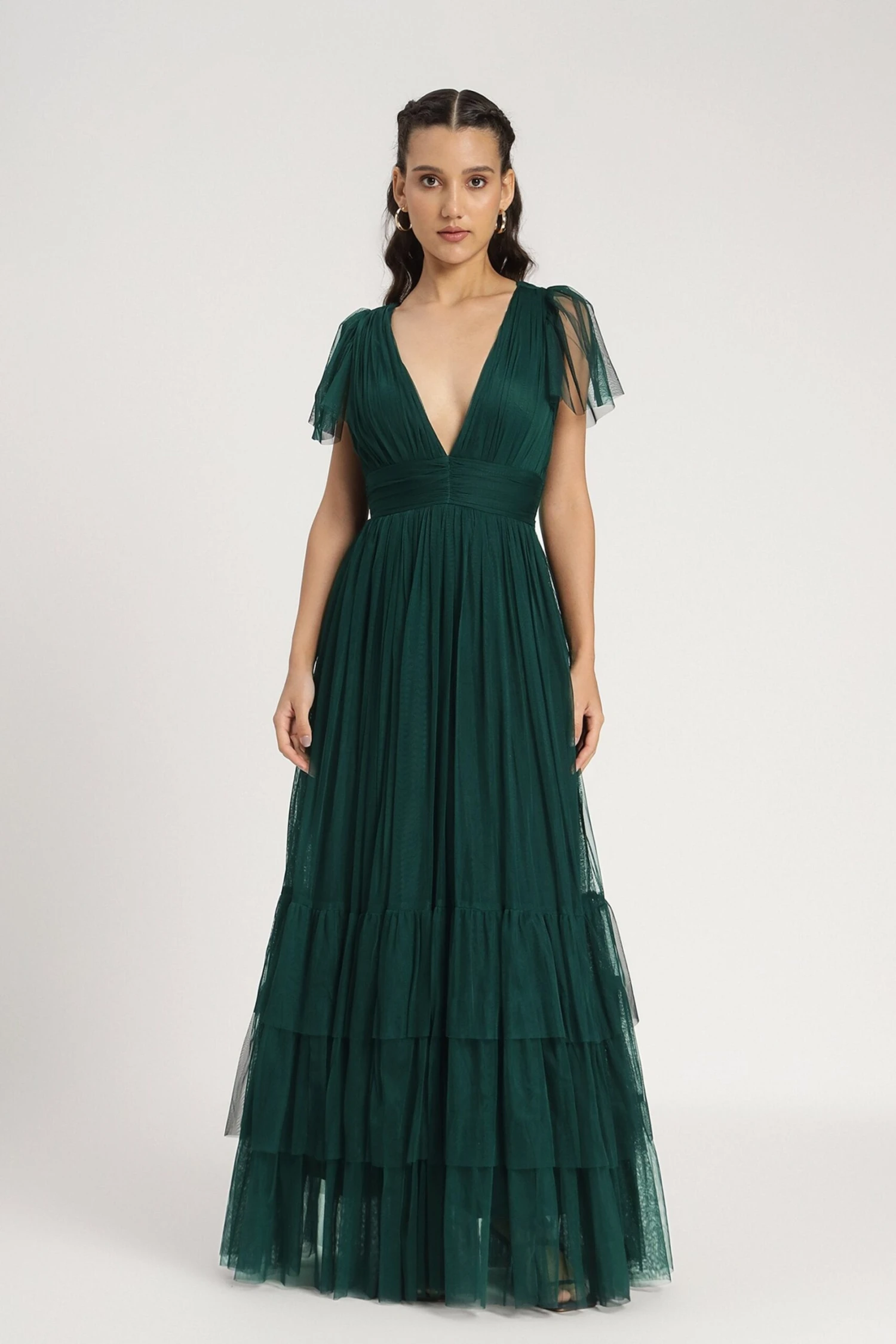 Madison Maxi Dress In Forest Green 2 Madison Maxi Dress In Forest Green - Image 2