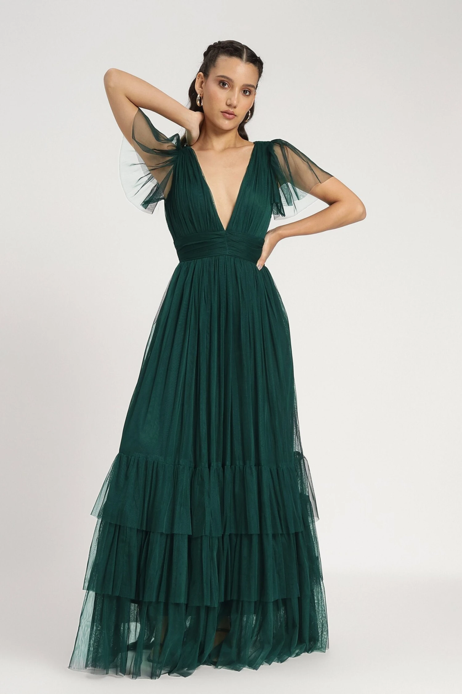 Madison Maxi Dress In Forest Green 1 Madison Maxi Dress In Forest Green