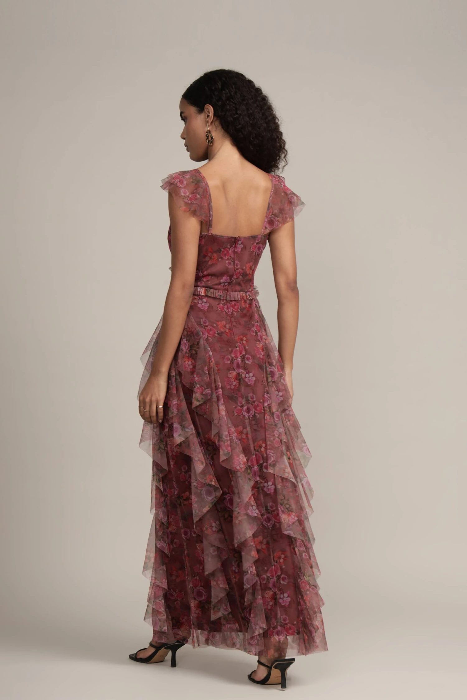 Malin Maxi Dress In Purple Floral 6 Malin Maxi Dress In Purple Floral - Image 6