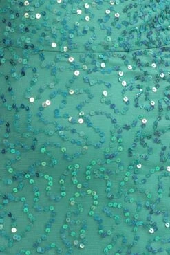 Silvana Embellished Maxi Dress In Teal -Laceand Beads MaxiDressinTeal 10