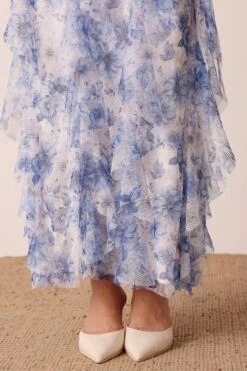 Melody Maxi Dress In Blue Floral -Laceand Beads MelodyMaxiDressBlueFloral 8