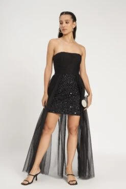 Naima Embellished Maxi Dress In Black