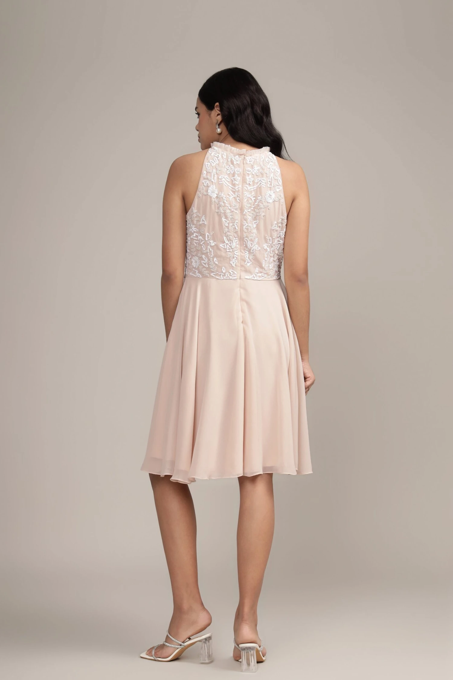 Nella Mini Dress In Vanilla Ice 3 Nella Mini Dress In Vanilla Ice - Image 3