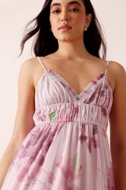 Nemy Maxi Dress In Purple Floral 10 Nemy Maxi Dress In Purple Floral -Laceand Beads Nemy Maxi Dress Purple Floral 1