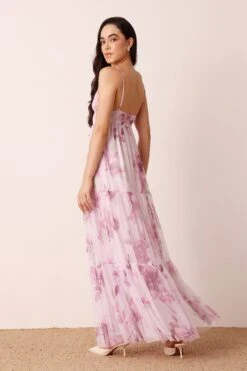Nemy Maxi Dress In Purple Floral 9 Nemy Maxi Dress In Purple Floral -Laceand Beads Nemy Maxi Dress Purple Floral 3