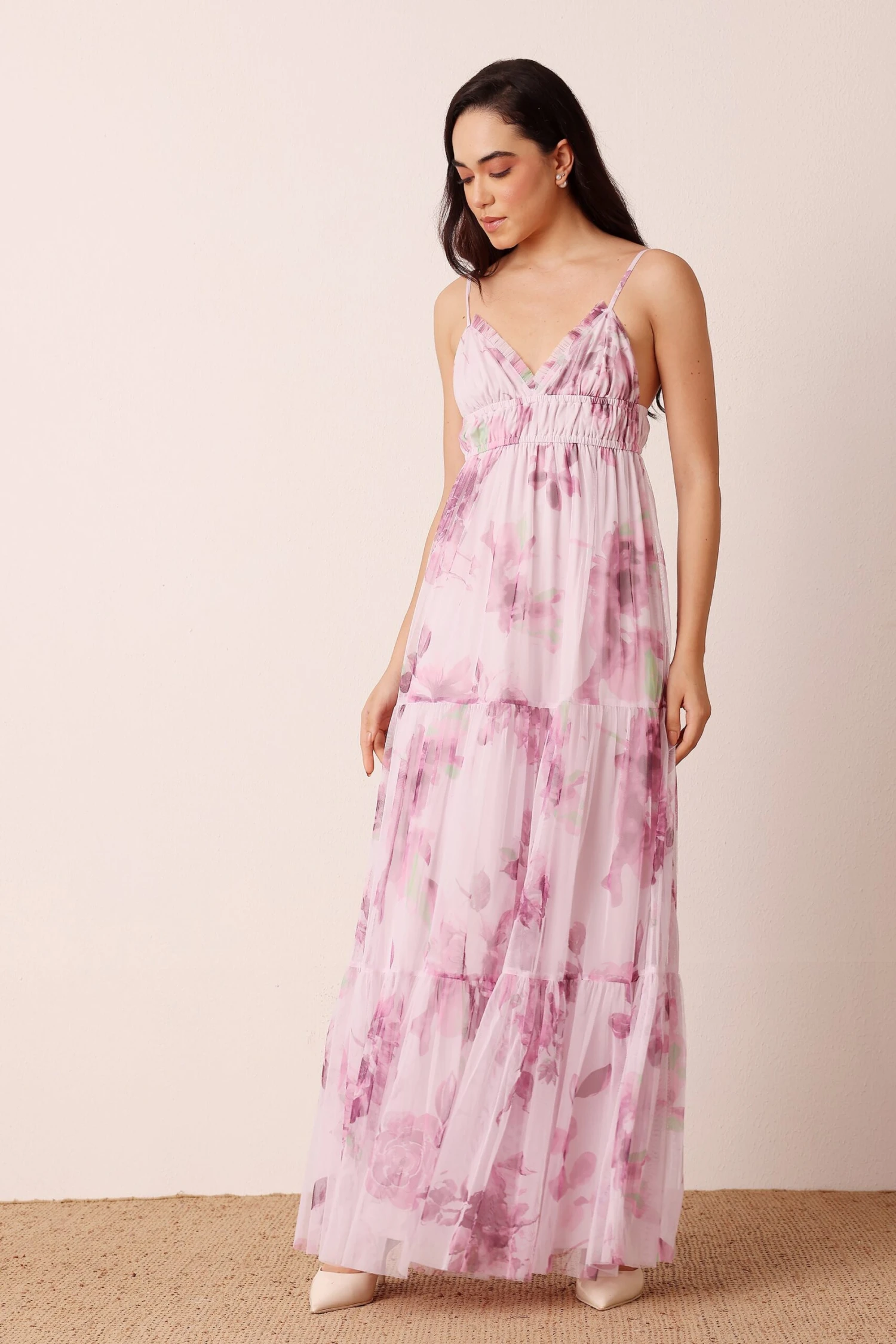Nemy Maxi Dress In Purple Floral 1 Nemy Maxi Dress In Purple Floral