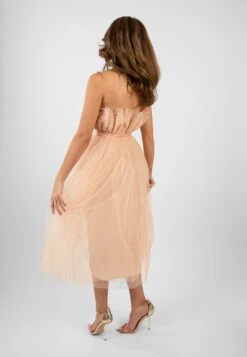 Nidha High Low Tulle Dress In Nude 17 Nidha High Low Tulle Dress In Nude -Laceand Beads Nidha 9