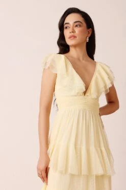 Olympia Maxi Dress In Buttercup