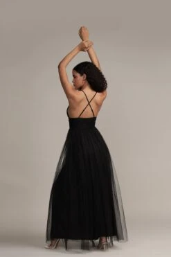 Opal Tulle Maxi Dress In Black 17 Opal Tulle Maxi Dress In Black -Laceand Beads Opal Maxi in Black 5